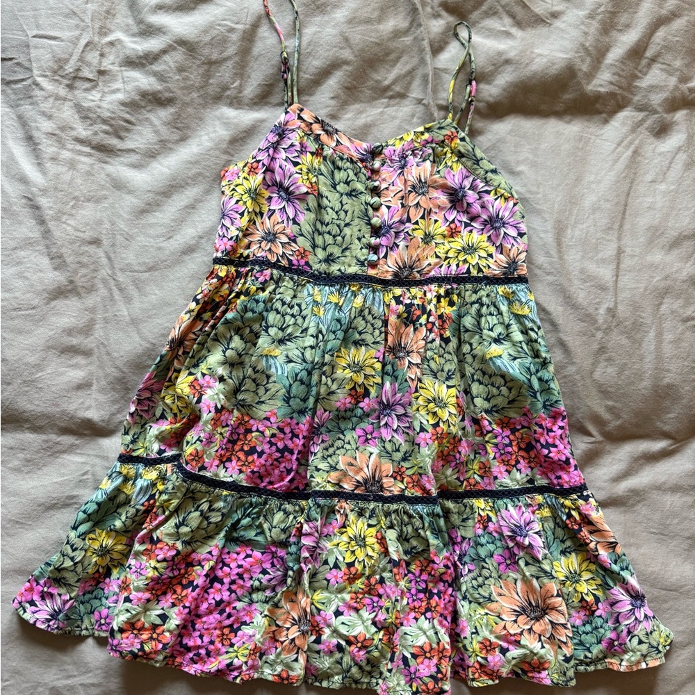 Floral Spaghetti Strap Dress